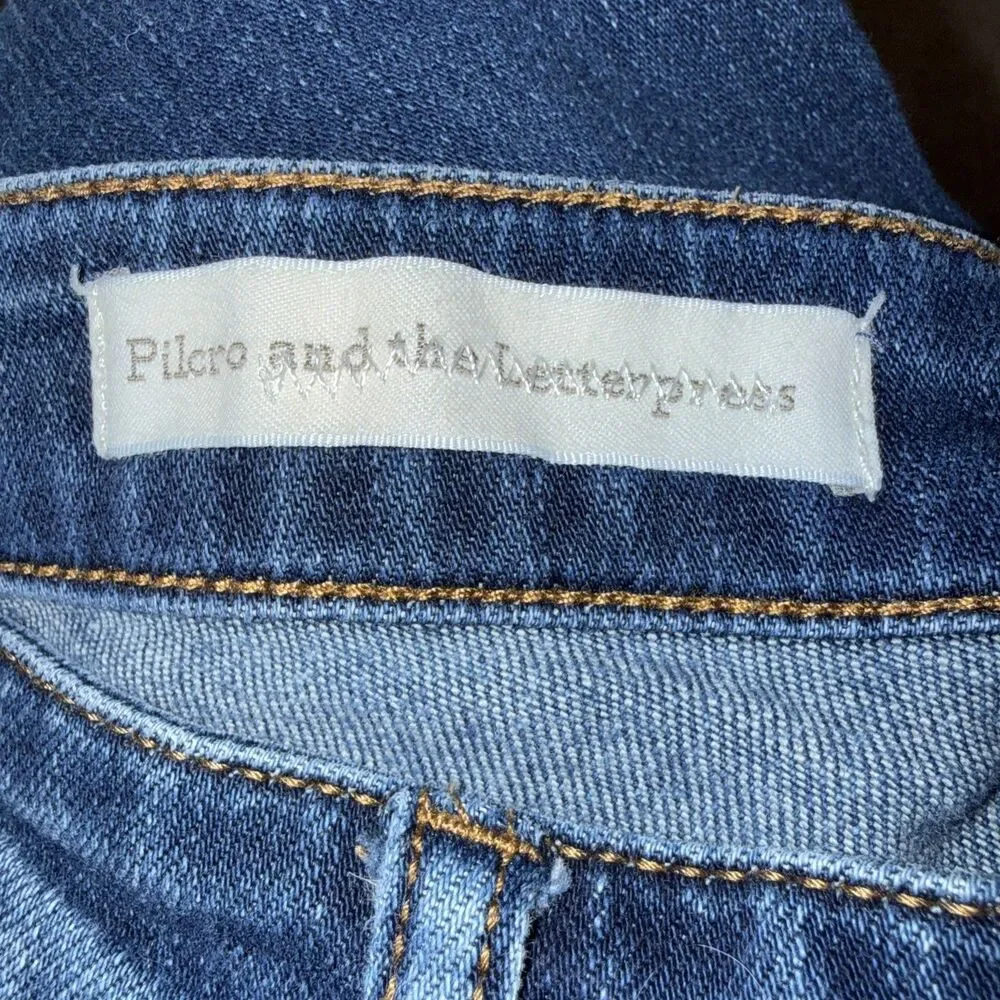 Anthropologie Pilcro & the Letterpress Stet Skinny Jeans Size 28 Medium Wash